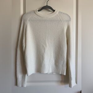 Elegant Ivory Women's Crew Neck Sweater